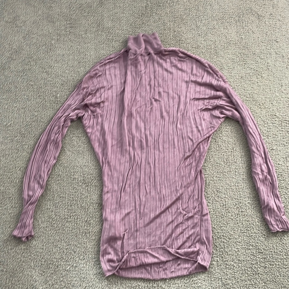 Purple turtle neck